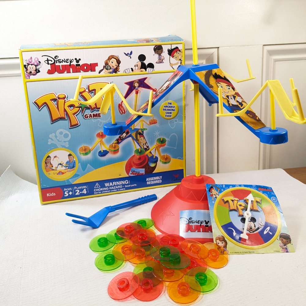 Disney Junior Tip It Balancing Game Mickey Mouse Doc McStuffins JR 2014 Cardinal